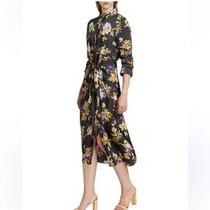 Cinq à Sept $495 Brigitte Floral Jacey Dress 6 S M